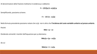 Mdc Formula Break even point (3) | PPTX