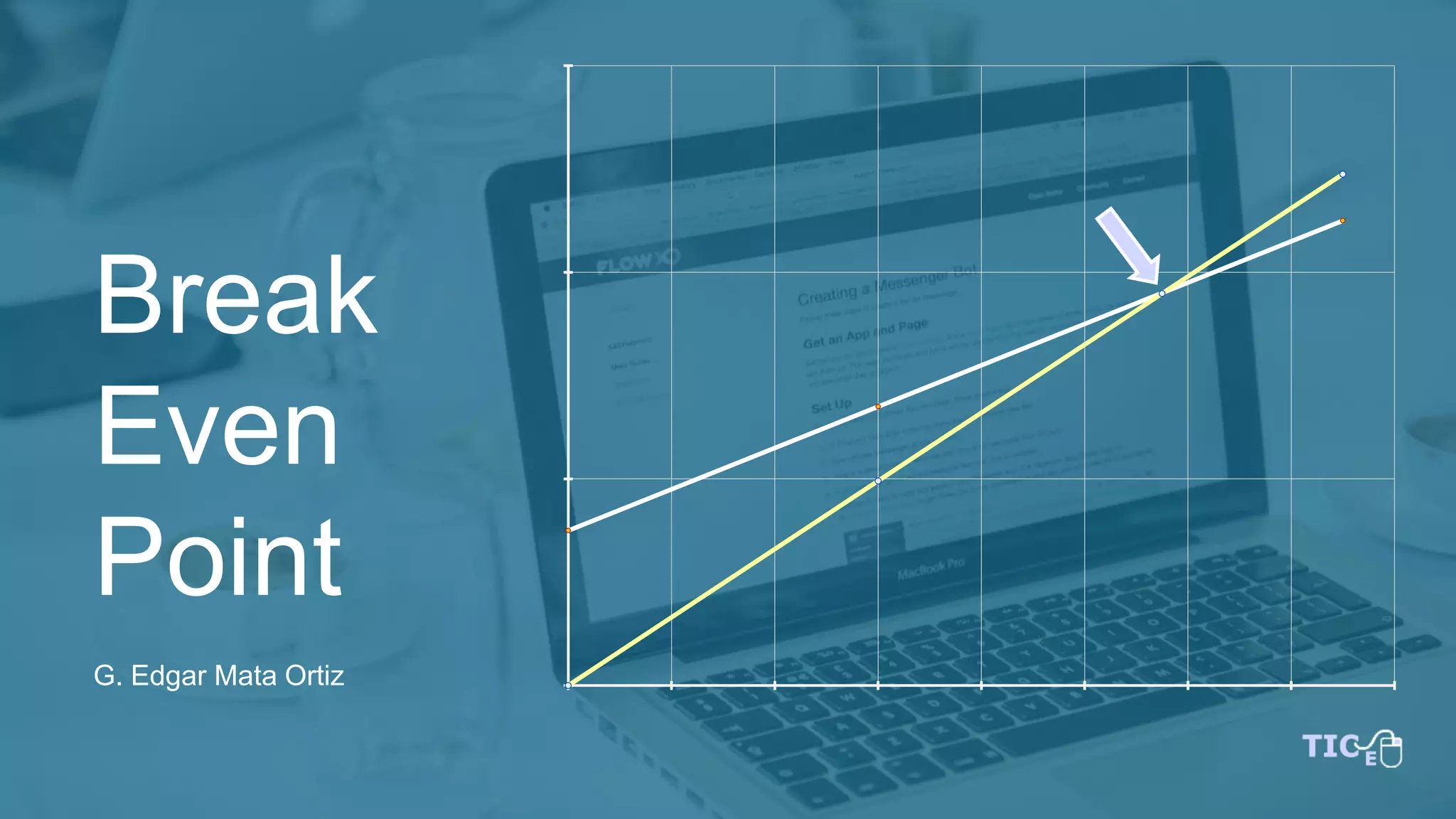 Break even point two linear equations system PPT