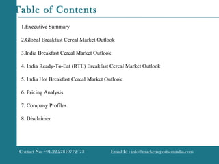 Breakfast cereal market overview in india | PPT