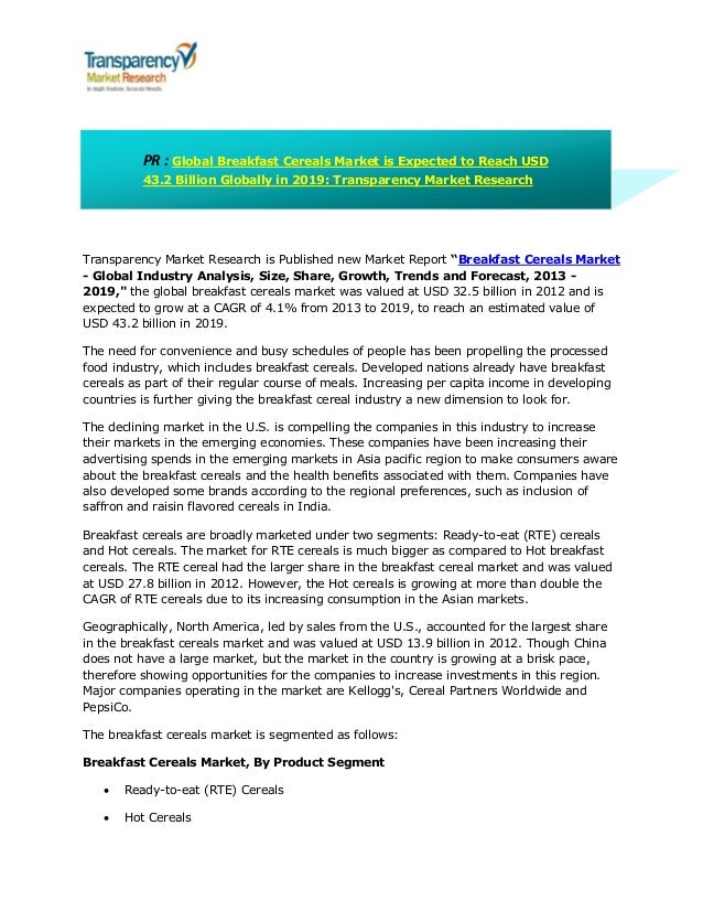 breakfast cereal market global trends essay Wiseguyreportscom adds breakfast cereals market 2018 global analysis, growth, trends and opportunities research report forecasting. breakfast cereal market global trends essay Wiseguyreportscom adds breakfast cereals market 2018 global analysis, growth, trends and opportunities research report forecasting.