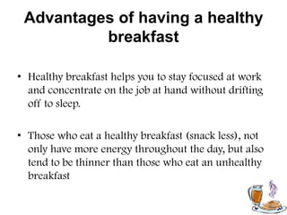 Breakfast segment analysis 3 | PPTX