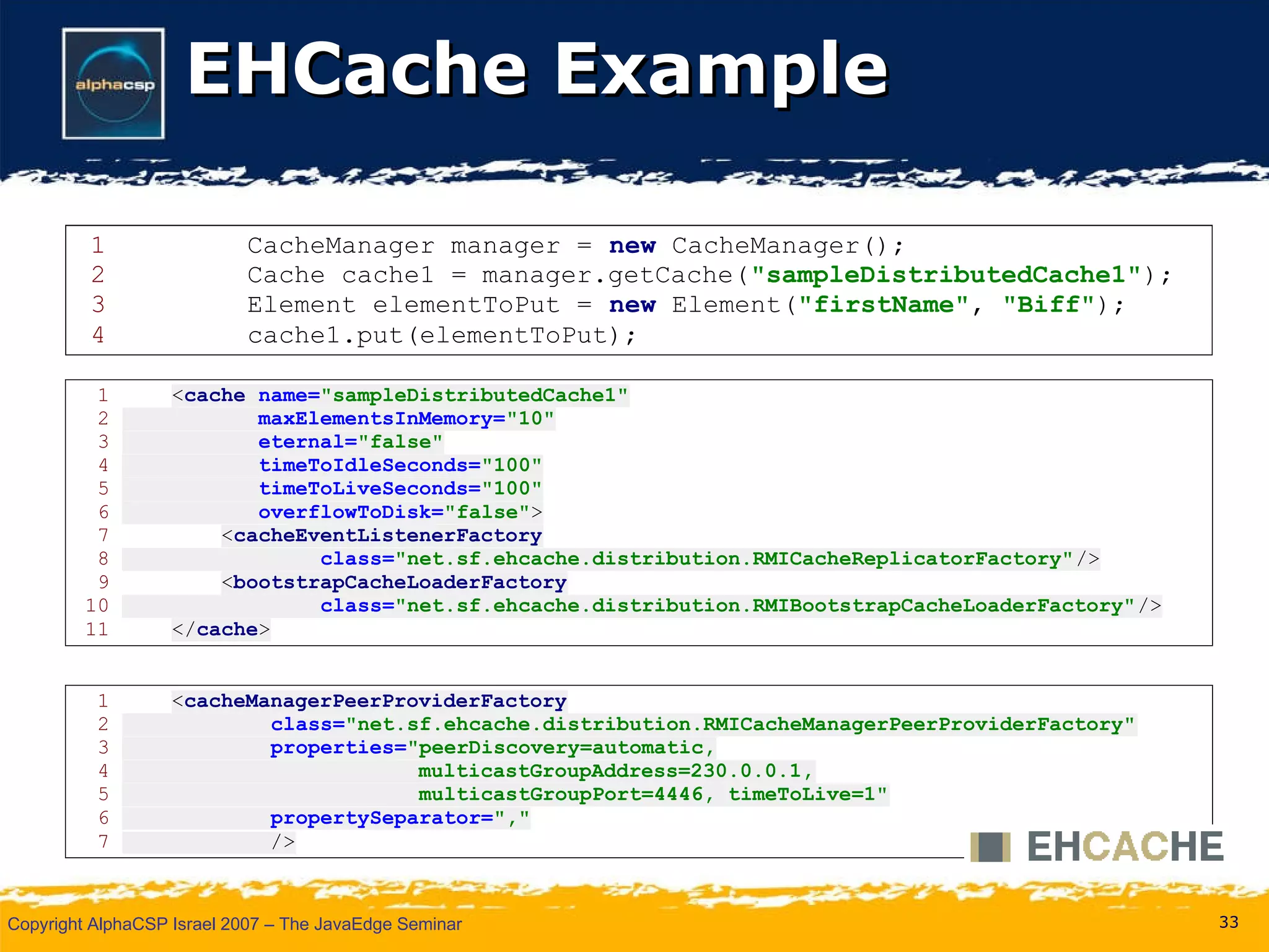 EHCache Example 