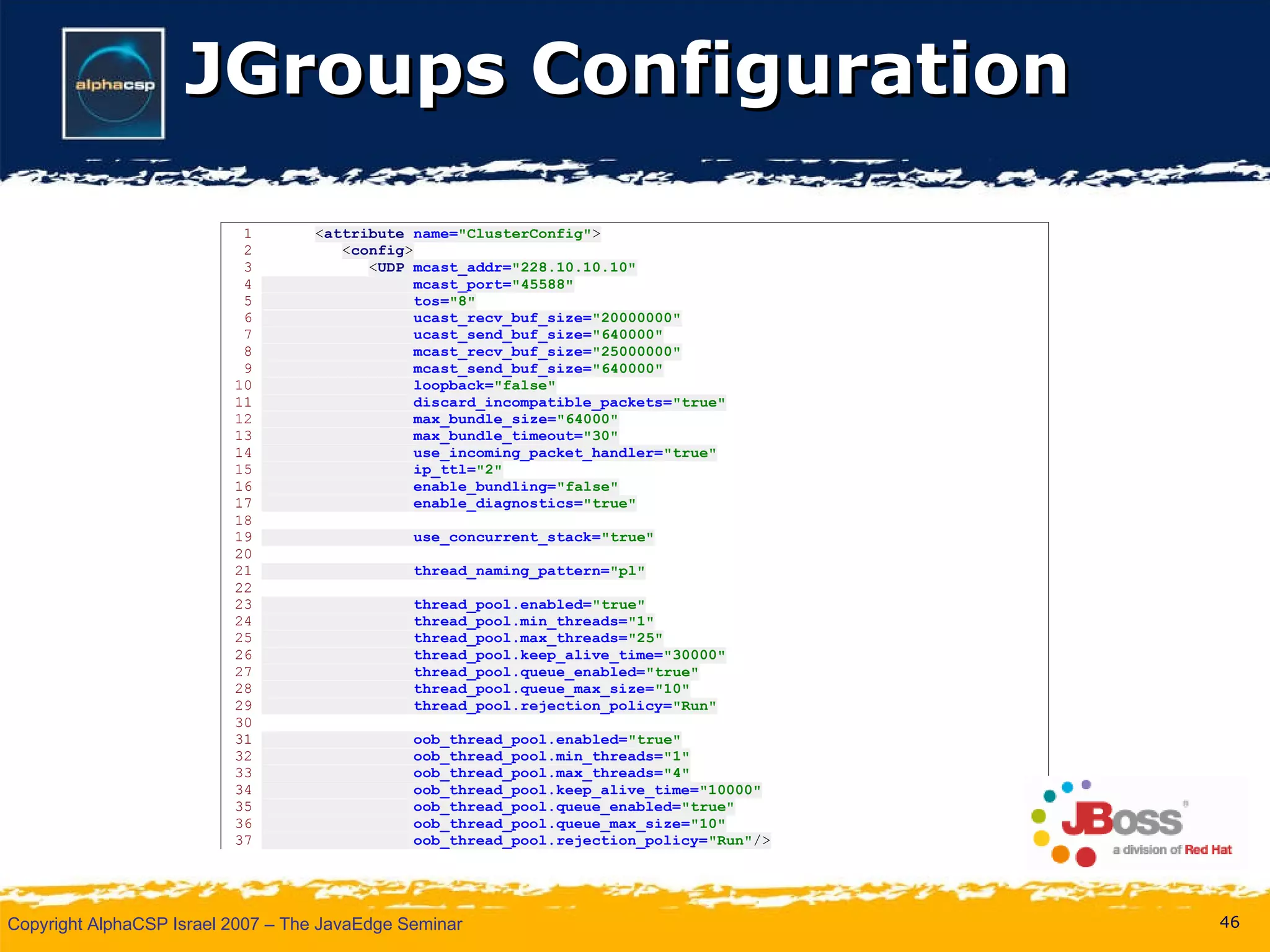 JGroups Configuration 