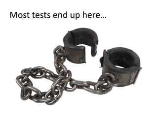 Most tests end up here…
 