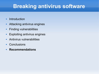 44CON 2014 - Breaking AV Software