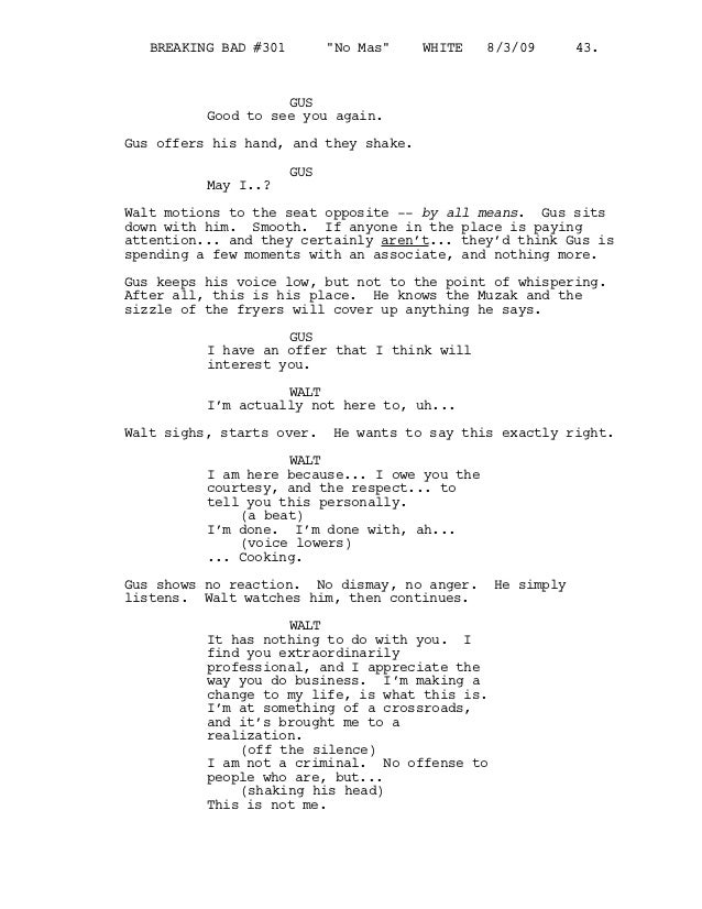 Breaking bad 3x01