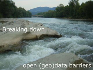 Click to edit Subtitle (optional)
Breaking down
open (geo)data barriers
 