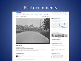 Flickr comments
 