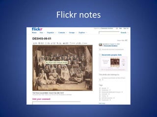 Flickr notes
 