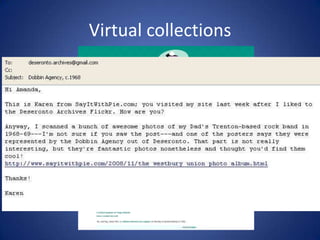 Virtual collections
 