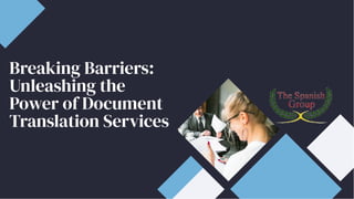 Breaking Barriers:
Unleashing the
Power of Document
Translation Services
Breaking Barriers:
Unleashing the
Power of Document
Translation Services
 