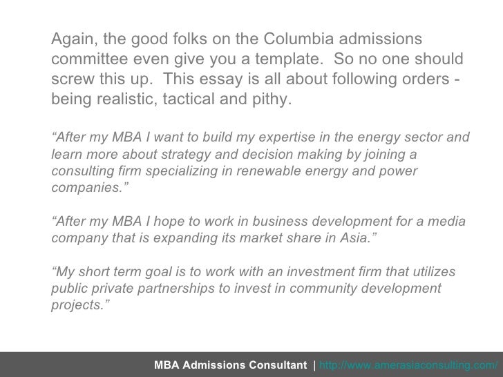 Columbia Business School 2018-20 MBA Admissions Essays – Questions behind the Questions