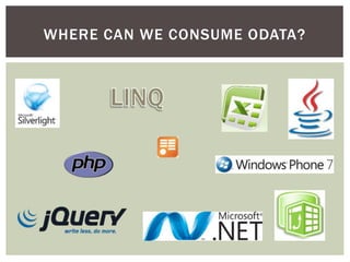 WHERE CAN WE CONSUME ODATA?
 