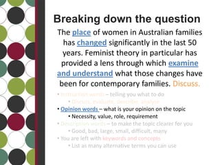 Breaking down the question | PPTX