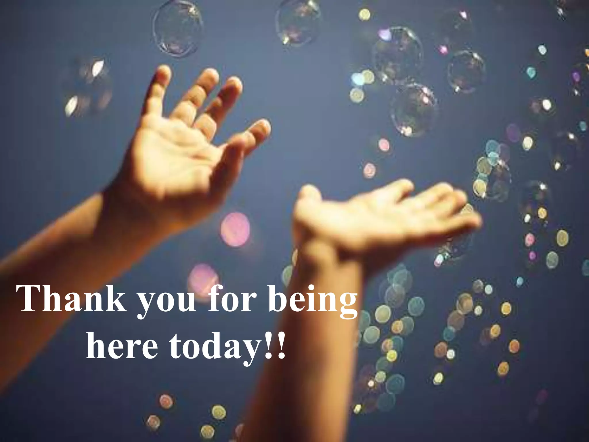 Thank you for being
here today!!