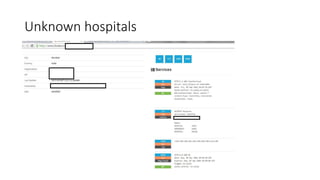 Unknown hospitals
 
