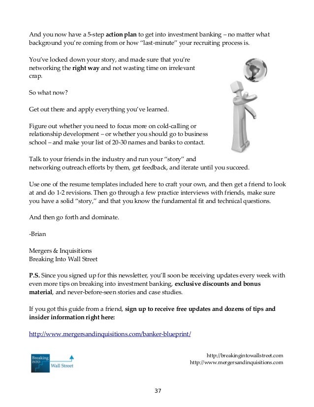 how to write an investment banking resume when you have no