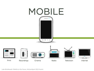 Luke Wroblewski: Mobile to the future, AnEvenApart 2012-Austin
 