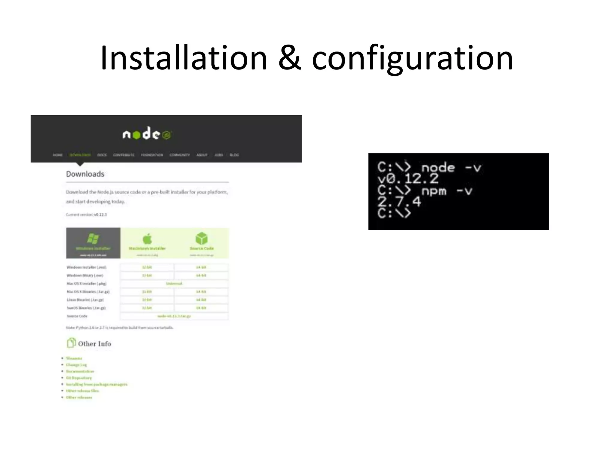 Installation & configuration
 
