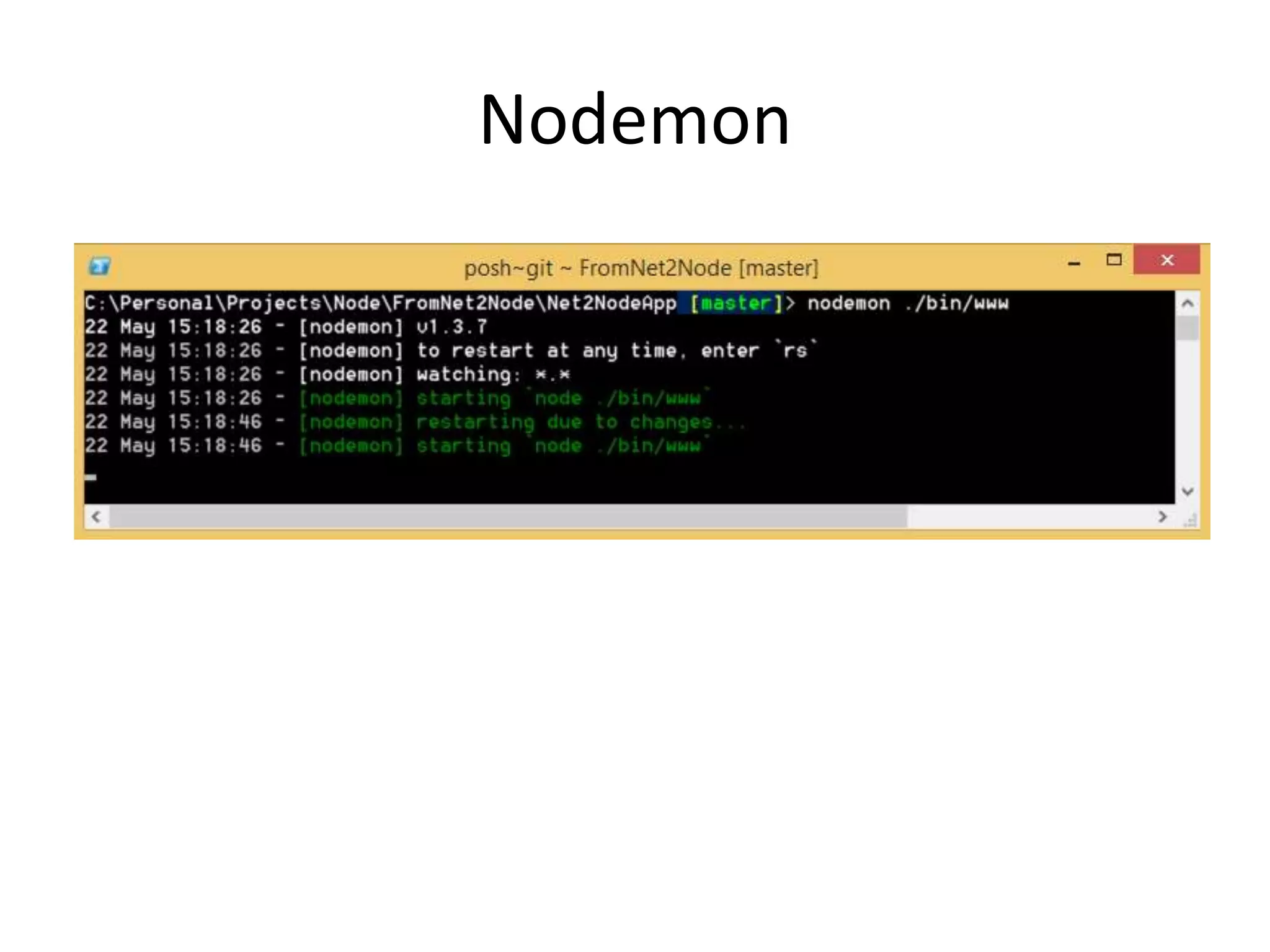 Nodemon
 