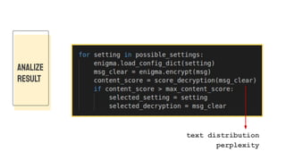 ANALIZE
REsULT
text distribution
perplexity
 