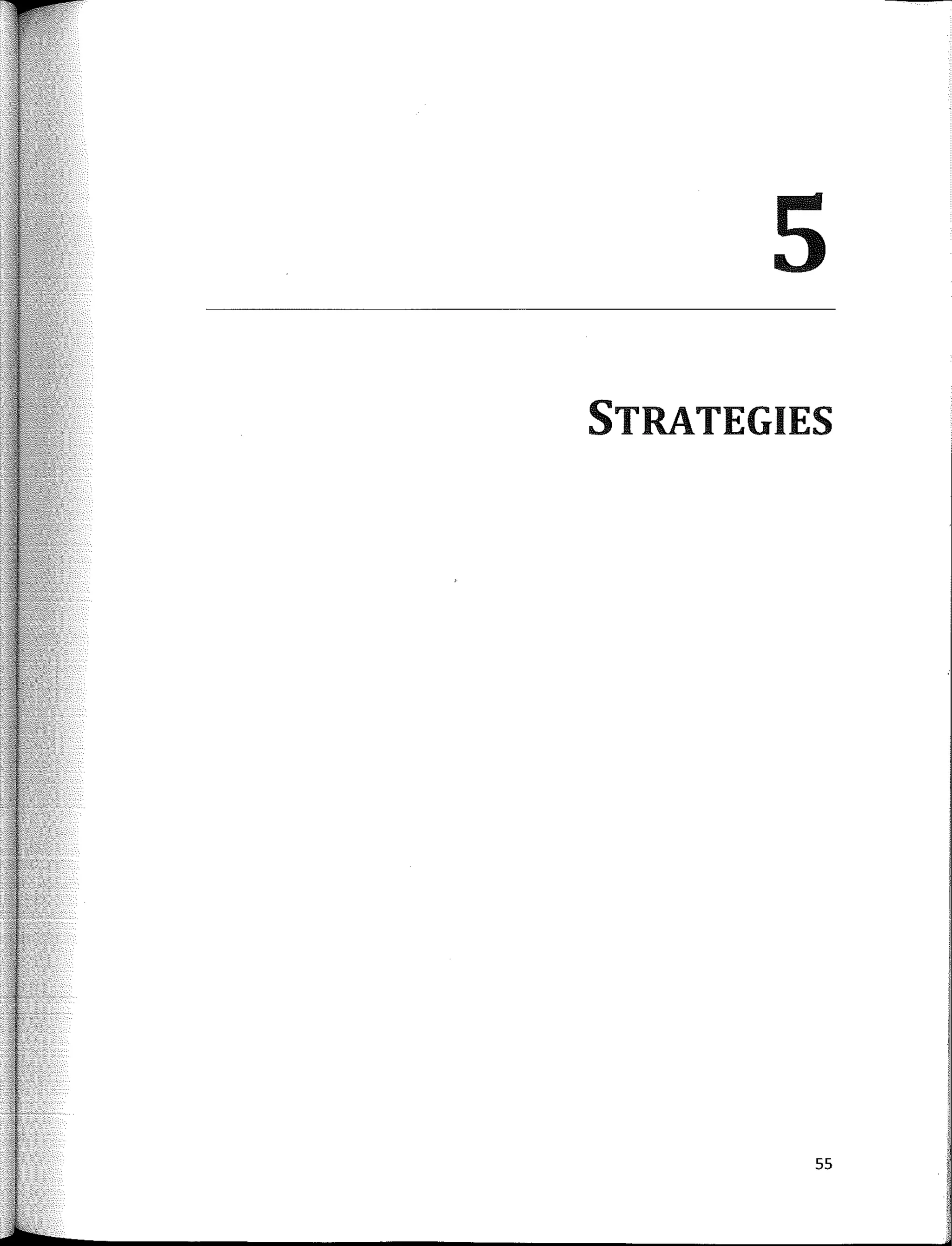 5
STRATEGIES
55
 