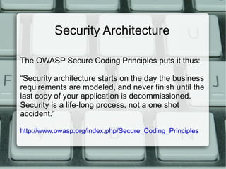 Without this, the others don't matter. 