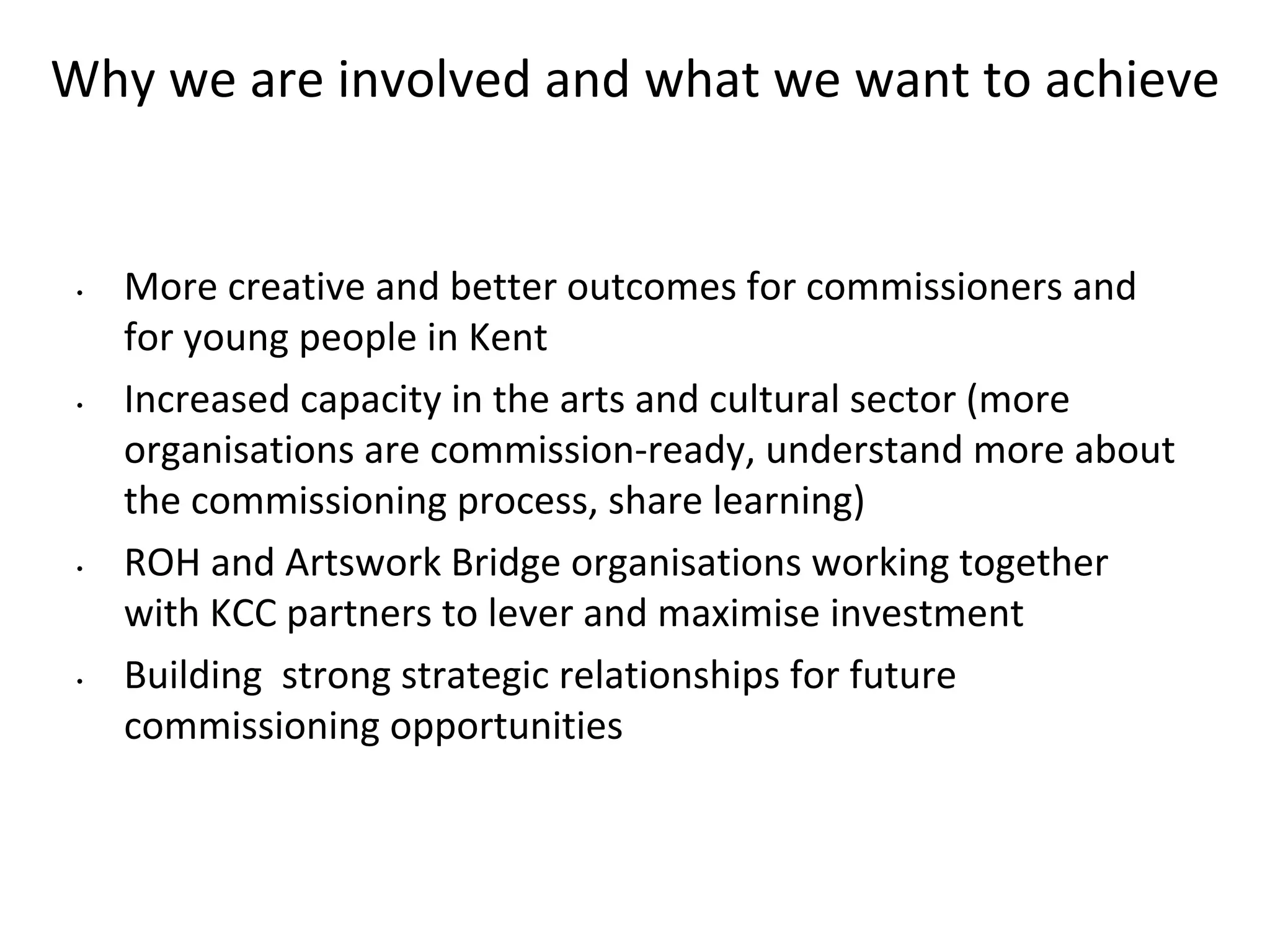 Kent Creative Commissioning Programme | PPT