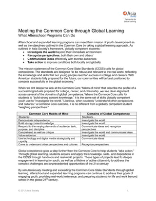 Breakout 2B: Building Global Competency through After-School and ...