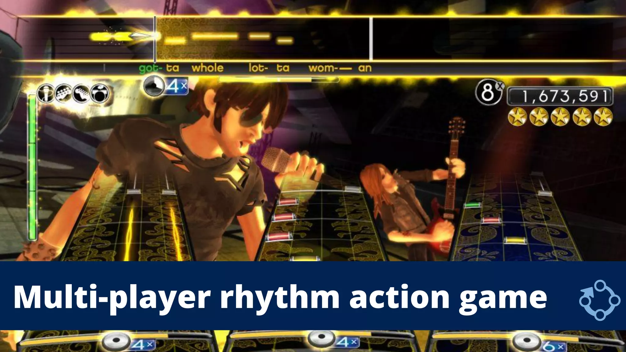 Multi-player rhythm action game
 