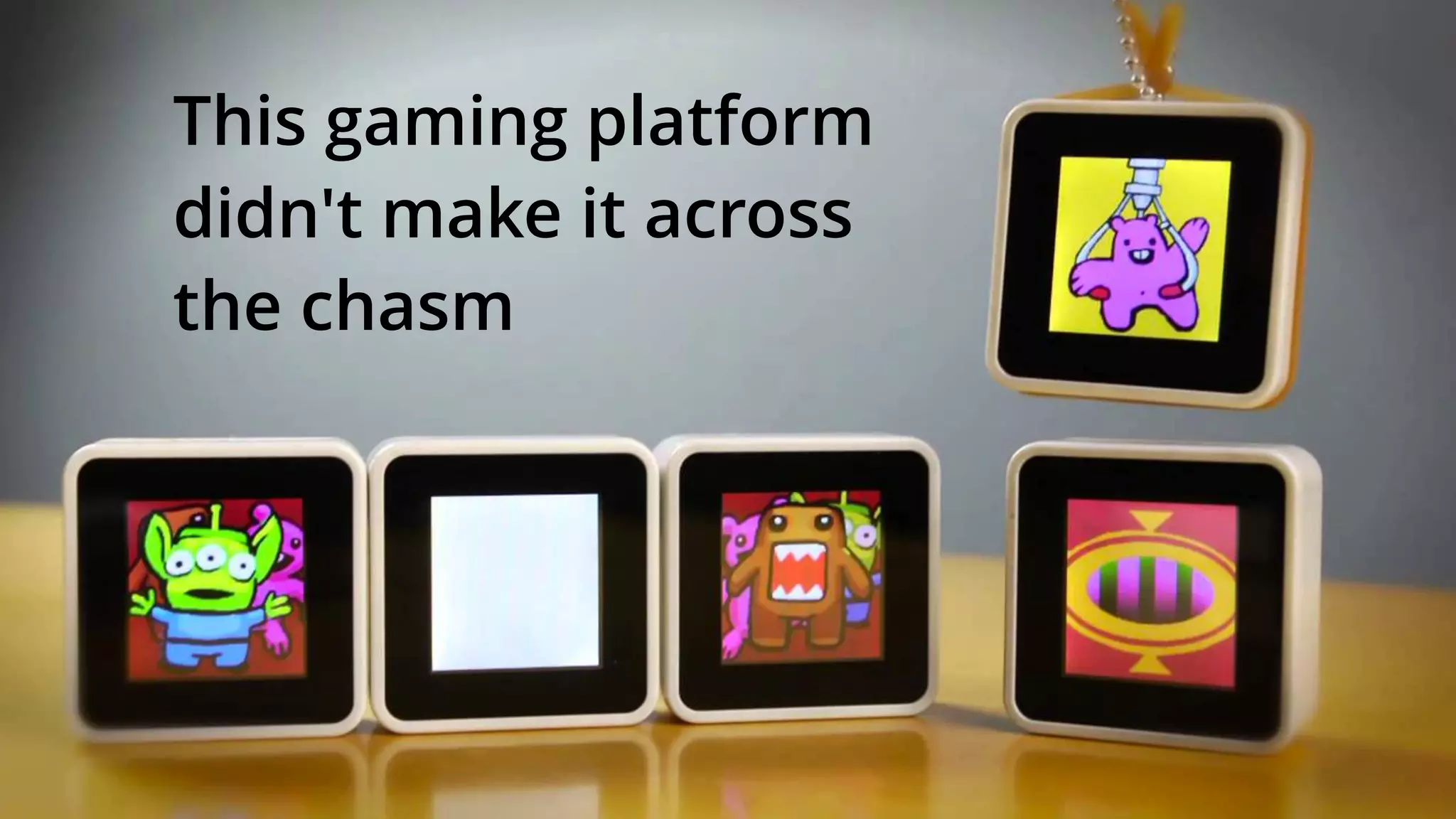 This gaming platform
didn't make it across
the chasm
 