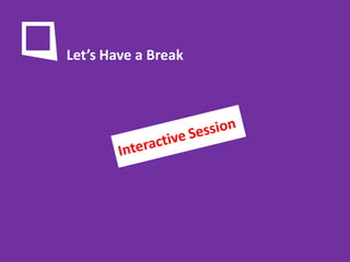 Let’s Have a Break
 