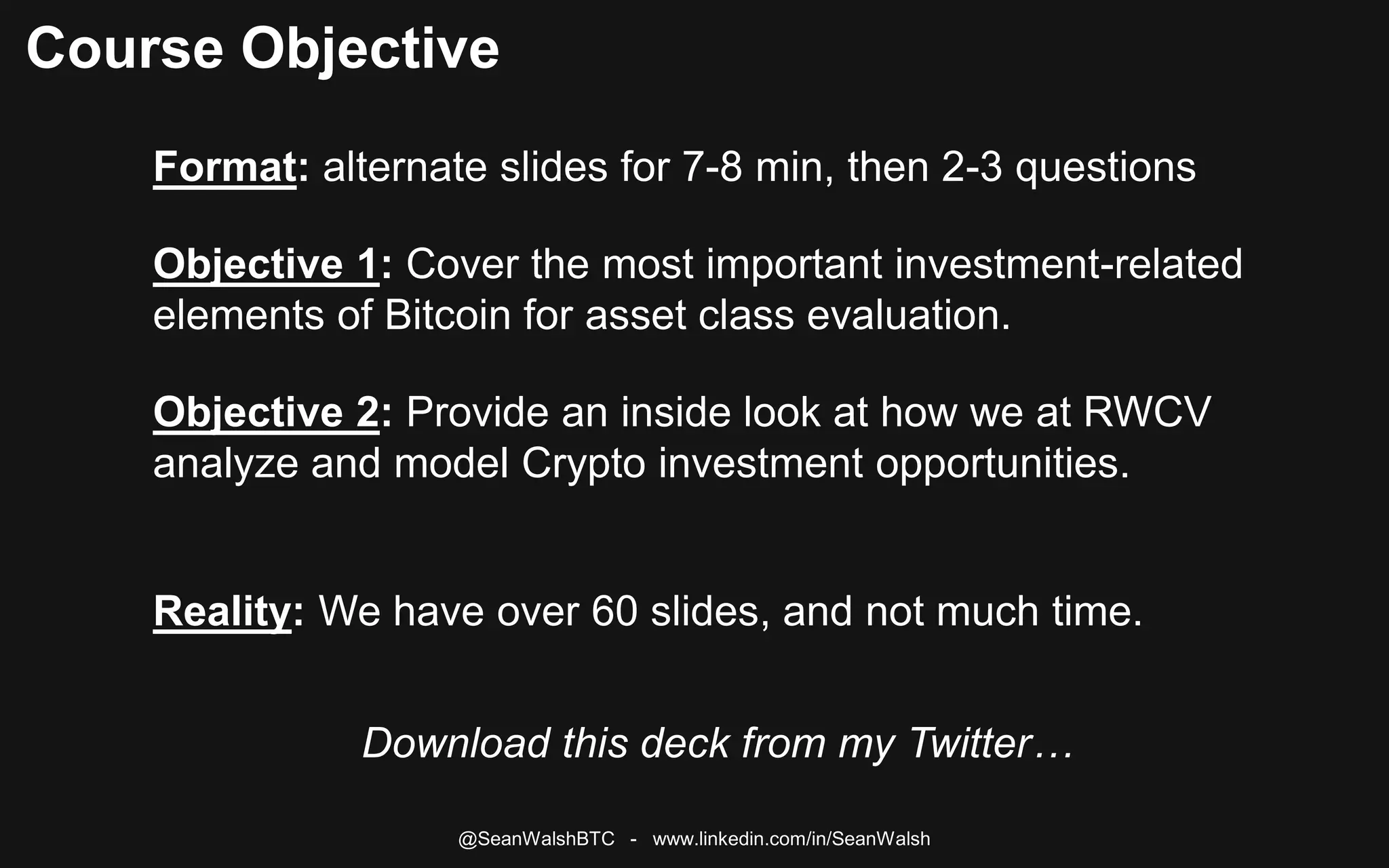 Breakout room breaking down bitcoin - sean walsh - toronto - 2018 | PPTX