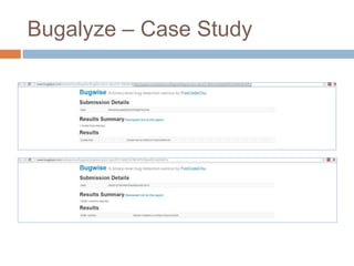 Bugalyze – Case Study

 