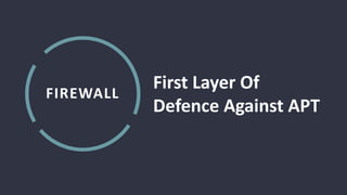 Break the chain - 7 phases of Advanced Persistent Threats | PPTX