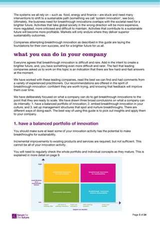 Breakthrough Innovation | PDF