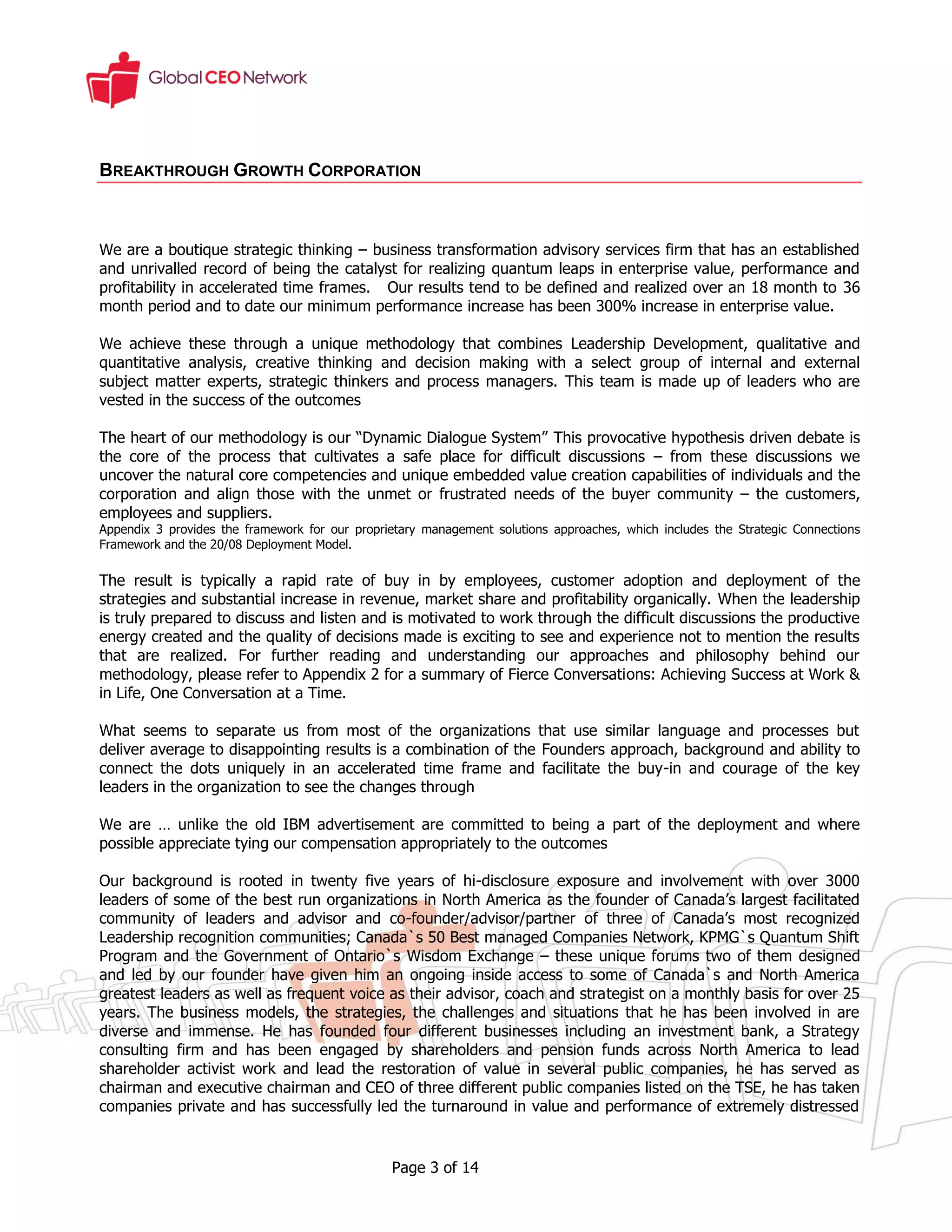 Breakthrough Trust Overview | PDF