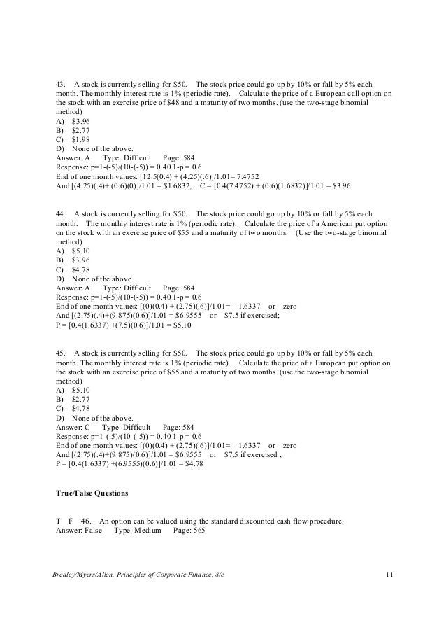 Brealey and myers 11th pdf image