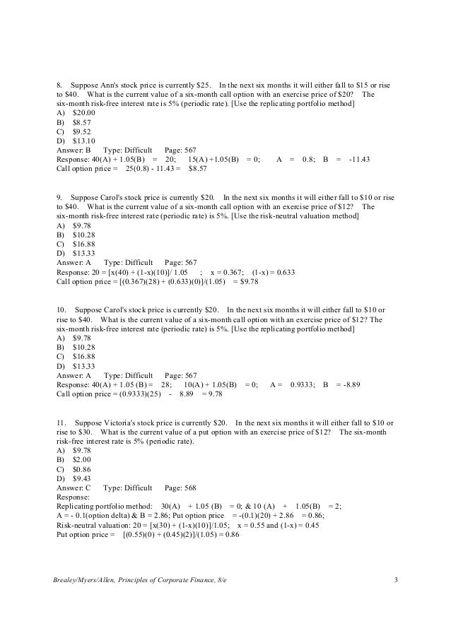 Test bank myers brealey allen chapter 1 08 image