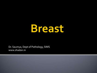 Dr. Saumya, Dept of Pathology, SIMS
www.shadan.in
 