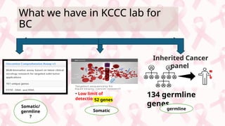 Breast cancer genomic in by next generation sequencing | PPTX