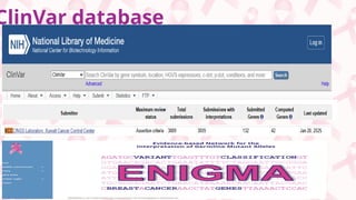 Breast cancer genomic in by next generation sequencing | PPTX