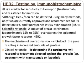 Immunohistochemistry of breast lesions(IHC) | PPTX