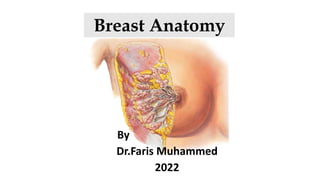 Breast Anatomy
By
Dr.Faris Muhammed
2022
 