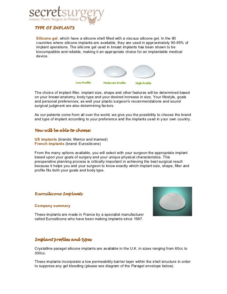 Augmentation &amp; Eurosilicone