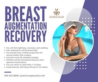 Breast augmentation recovery