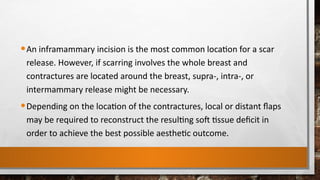 Inframamry Incision management of breast burns in children pptx | PPTX
