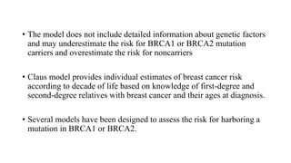 Claus Risk Model Etiopathogenesis and Risk factors of Ca Breast.pptx