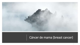 Cáncer de mama (breast cancer)
 