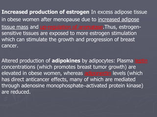 Obesity and Breast cancer | PDF